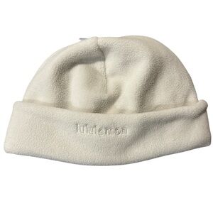 Lululemon Fleece Beanie L/XL Bone NWT